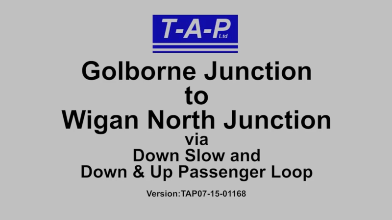 GOLBORNE JUNCTION TO WIGAN NORTH JUNCTION VIA DOWN SLOW AND DOWN & UP PASSENGER LOOP FILM