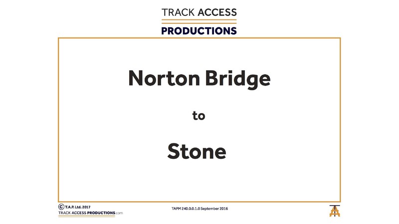 NORTON BRIDGE TO STONE MAP